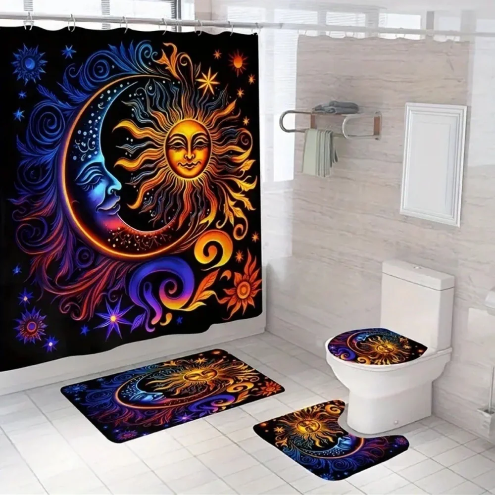 4pc Moon and Sun Bathroom Set NWT
